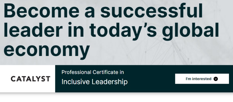 Inclusive Leadership Professional Certificate - Catalyst